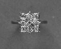 Diamond Square Engagement Ring